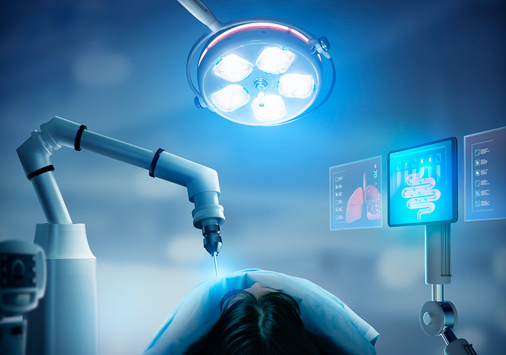 의료용 로봇 수술 이미지
