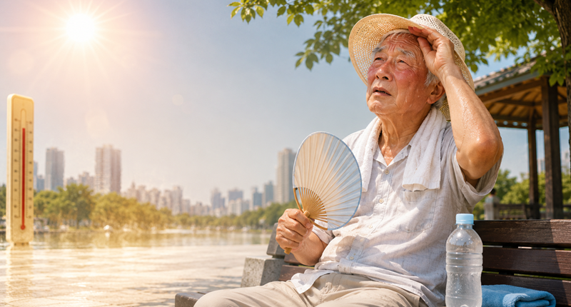 기록적 폭염 속<br> ‘고령자 온열질환’ 예방하기