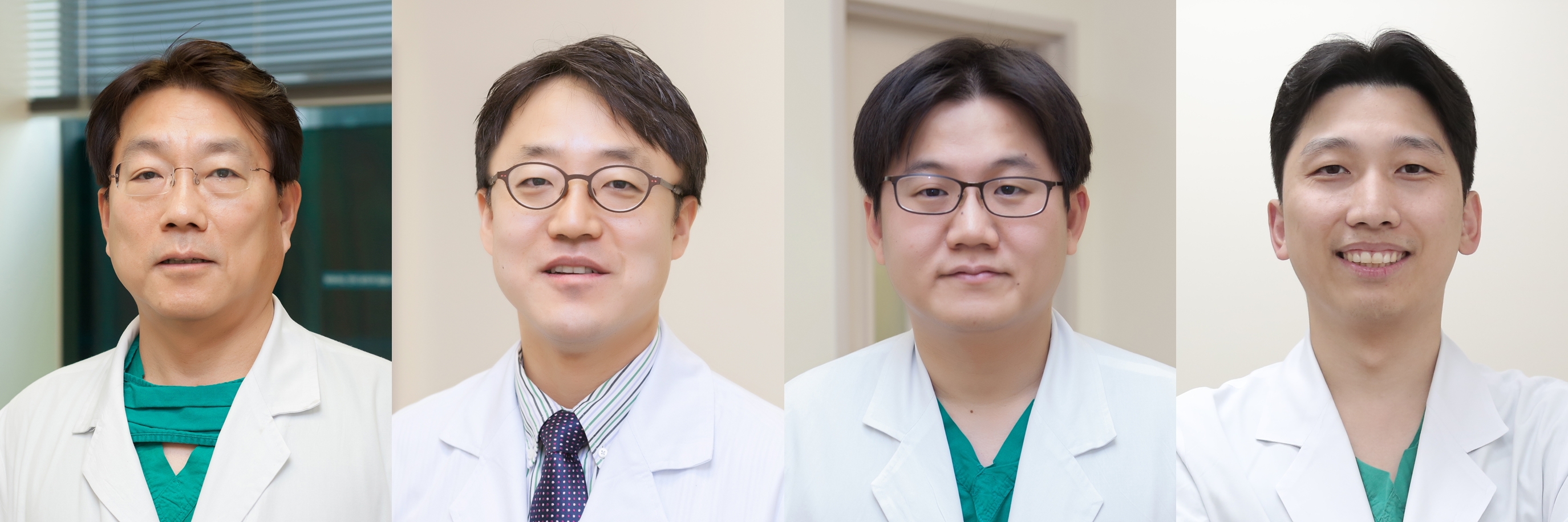(왼쪽부터) 서울아산병원 심장내과 박승정 석좌교수, 박덕우·안정민·강도윤 교수 이미지